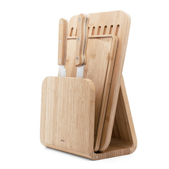 Sada Pebbly, NBA230, sada 2ks prkének, 2 ks nožů a držáku, bambus, magnetický