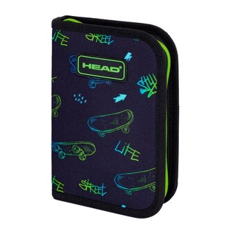 Piórnik poj 2 klap bez wyp Head Skate Life ASTRA