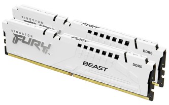 KINGSTON DIMM DDR5 32GB (Kit of 2) 6400MT/s CL32 ECC FURY Beast EXPO Bílá