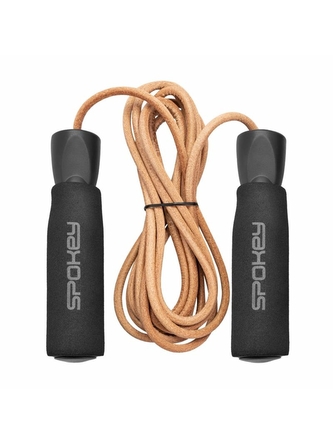 Spokey - QUICK SKIP Kožené švihadlo s ložisky