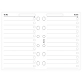 Filofax, Seznam úkolů pro diáře, kapesní, bílá