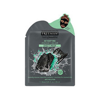 Freeman Detoxikační látková maska Aktivní uhlí a mořská sůl (Detoxifying Sheer Mask) 25 ml woman