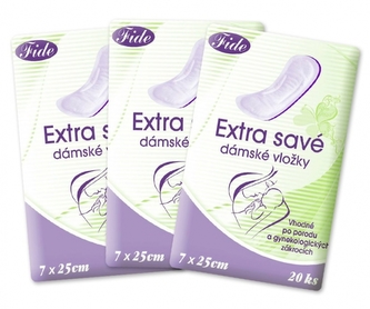 Poporodní vložky FIDE -  bal. 3 x 20ks - extra savé, prodyšné