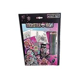 Monster High omalovánky s pastelkami metalických barev + nálepky