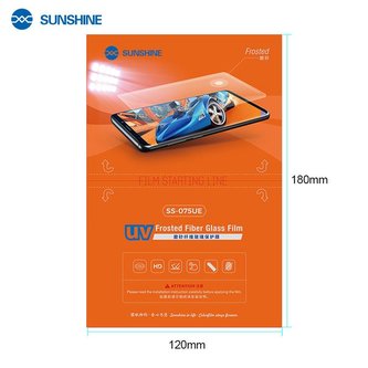 SUNSHINE SS-075UE Matná Hydrokondenzační Folie pro Smartphony Pack 25 kusů (Pošk. Balení)