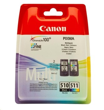 Canon CARTRIDGE PG-510/CL-511 PVP pro PIXMA iP2700, MP230, 240, 250, 260, MP49x, MX320, 330 (220 str.)