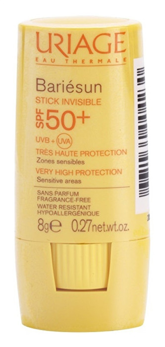 Uriage Ochranná tyčinka na citlivá místa SPF 50+ Bariésun (Stick Invisible) 8 g unisex