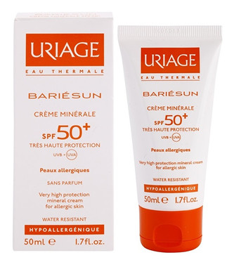 Uriage Minerální ochranný krém na obličej a tělo SPF 50+ Bariésun (Very High Protection Mineral Cream) 50 ml unisex