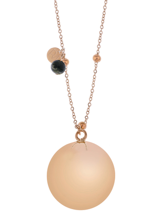 Proud MaMa Mexická bola Steel růžové zlato s achátem