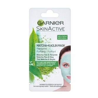 Garnier Čisticí maska s čajem Matcha a s kaolínem pro mastnou a smíšenou pleť Skin Active (Purifying Mask) 8 ml woman