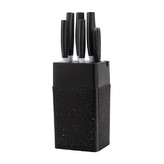 HOME ELEMENTS-HR Sada nožů - 7 ks, barva černá