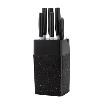 HOME ELEMENTS-HR Sada nožů - 7 ks, barva černá