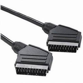 Robustní propojovací kabel SCART - SCART  (vidlice-vidlice), propojeno všech 21 pinů, stíněný, délka 5m.