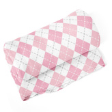 Deka Růžové a bílé kosočtverečky: 150x120 cm