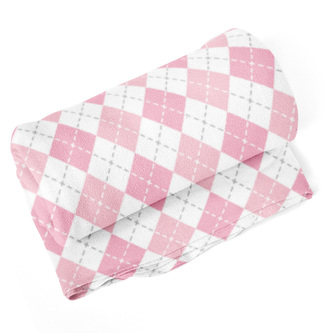 Deka Růžové a bílé kosočtverečky: 150x120 cm