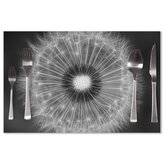 Prostírání Černobílá pampeliška: 40x30cm