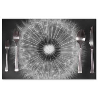 Prostírání Černobílá pampeliška: 40x30cm
