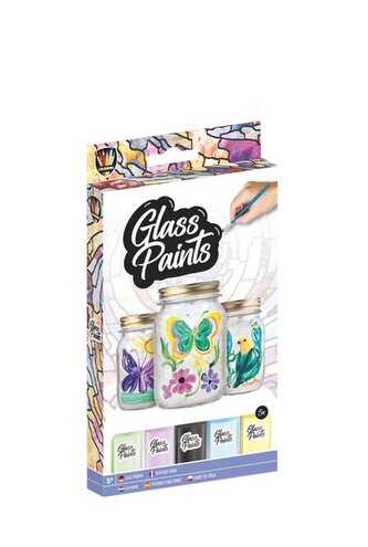 SADA BAREV NA SKLO+ŠTĚTEC 5 KS