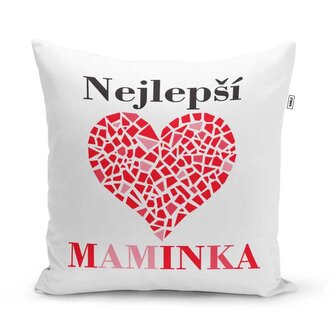 Polštář Nejlepší maminka: 40x40 cm