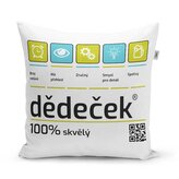 Polštář Dědeček: 40x40 cm