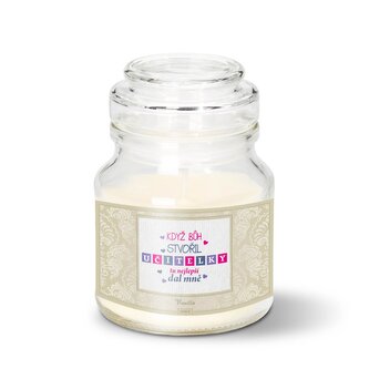 Svíčka Když Bůh stvořil učitelky: 120 g