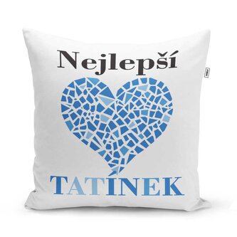 Polštář Nejlepší tatínek: 40x40 cm