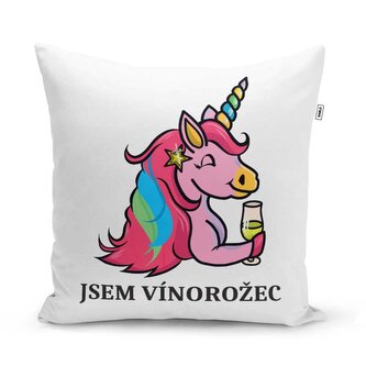 Polštář Jsem vínorožec: 40x40 cm