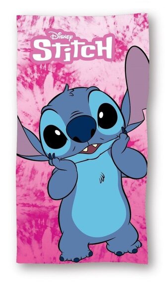 FARO Osuška Lilo and Stitch růžová  Bavlna - Froté, 70/140 cm