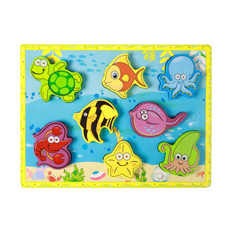 Dřevěná vkládačka podmořský svět