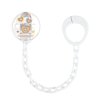 Canpol babies Řetízek na dudlík NEWBORN BABY béžový