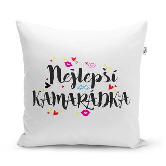 Polštář Nejlepší kamarádka: 40x40 cm