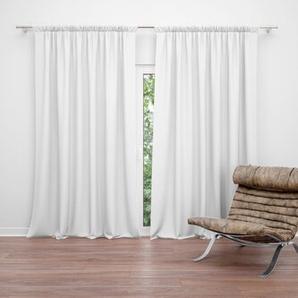 Závěs Bílá: 2ks 140x250cm Závěs Bílá: 2ks 140x250cm