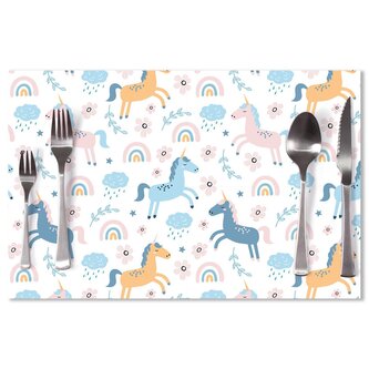 Prostírání Duhoví jednorožci: 40x30cm
