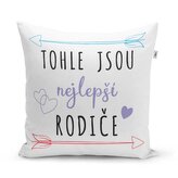 Polštář Tohle jsou nejlepší rodiče: 40x40 cm