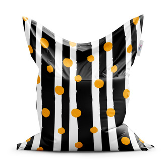 Sedací vak Pruhy a puntíky: 150x100 cm