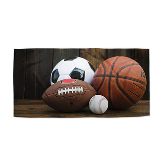 Ručník Sportovní míče: 70x140 cm Ručník Sportovní míče: 70x140 cm