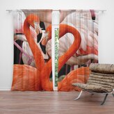 Závěs Plameňáci 2: 2ks 140x250cm