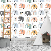 Tapeta Animovaní sloni: 336x220 cm