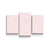 Obraz - 3-dílný Hvězdy a puntíky : 75x50 cm