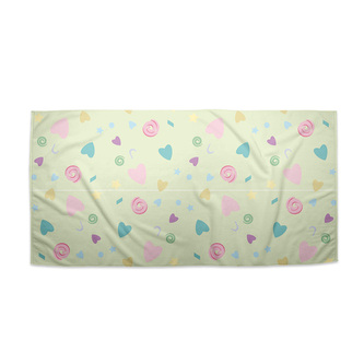 Ručník Srdíčka a spirály: 70x140 cm