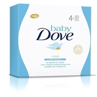 Dove Dětské vlhčené ubrousky Rich Moisture (Wipes) 4 x 50 ks child