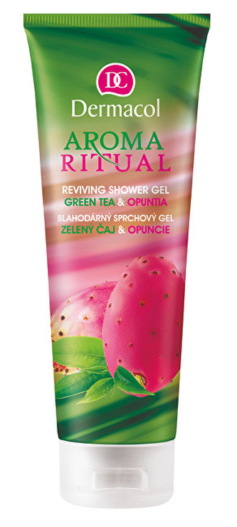 Dermacol Blahodárný sprchový gel zelený čaj a opuncie Aroma Ritual (Reviving Shower Gel Green Tea & Opuntia) 250 ml woman