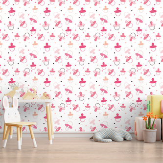 Tapeta Růžové dudlíky: 336x220 cm