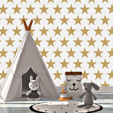 Tapeta Zlaté hvězdy: 336x220 cm