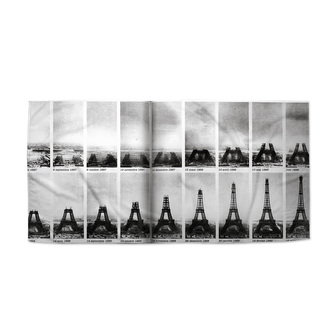 Ručník Eiffelova věž stavba: 70x140 cm Ručník Eiffelova věž stavba: 70x140 cm