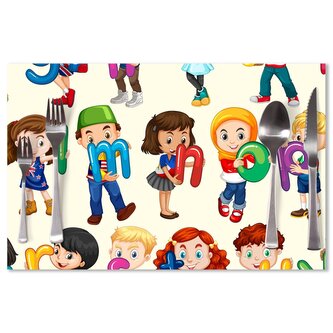 Prostírání Abeceda: 40x30cm