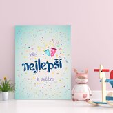 Dárková cedulka Vše nejlepší k svátku: 30x40 cm
