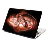 Samolepka na notebook Červená abstrakce: 29x20 cm