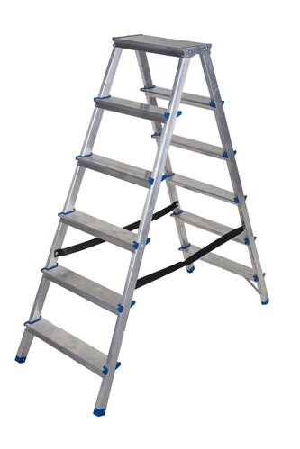 schůdky Al 2x6 oboustr. 150 kg