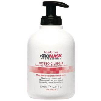 Inebrya Výživná maska na vlasy - červená višeň Ice Cream Kromask Professional (Nourishing Color Mask) 300 ml woman